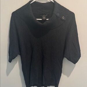 Willi Smith Charcoal Knit Top